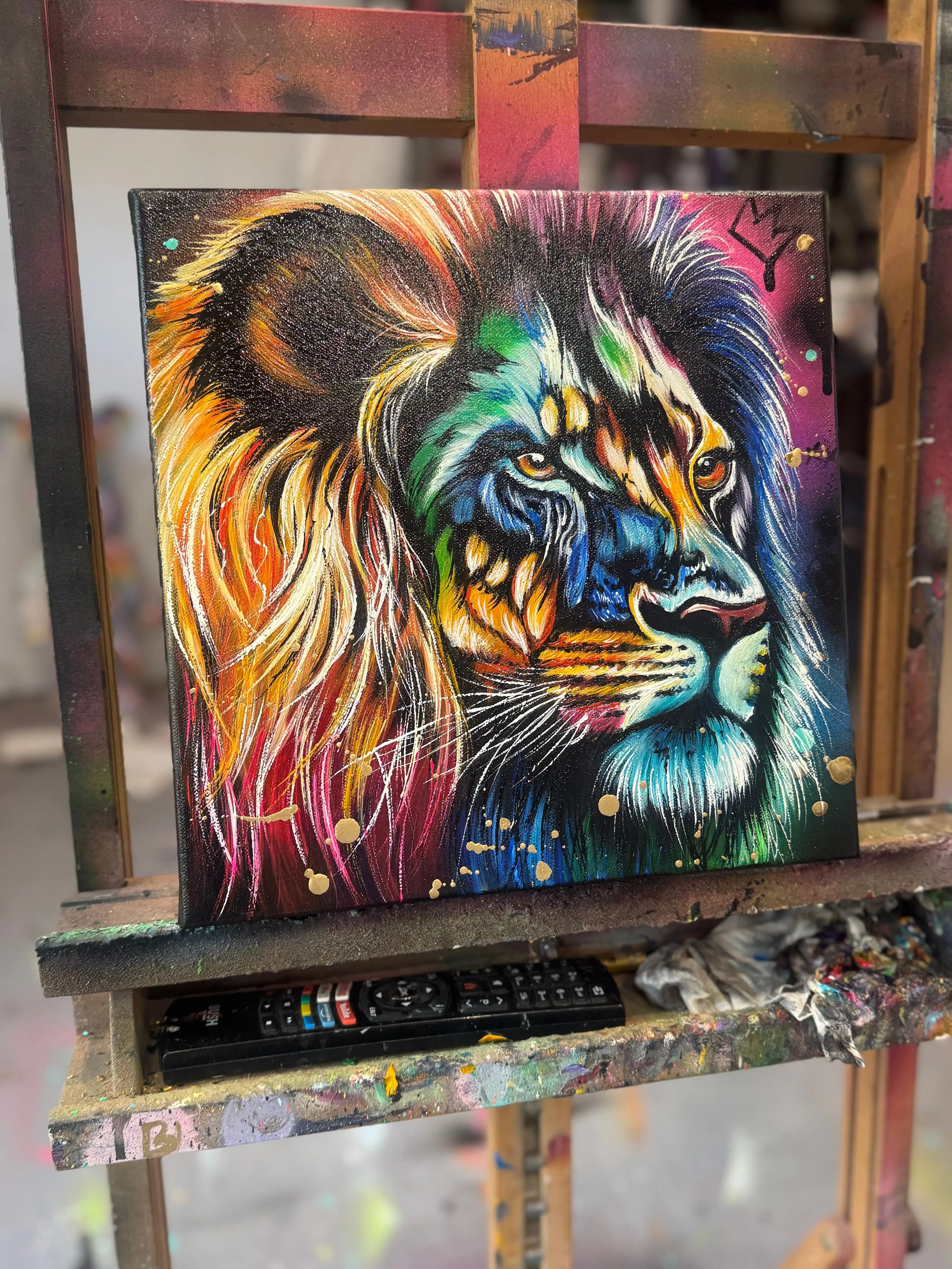 The King - Original - SOLD by artist Becky Smith - Wyecliffe Galleries