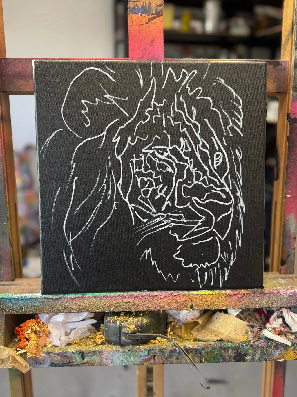 The King - Original - SOLD by artist Becky Smith - Wyecliffe Galleries