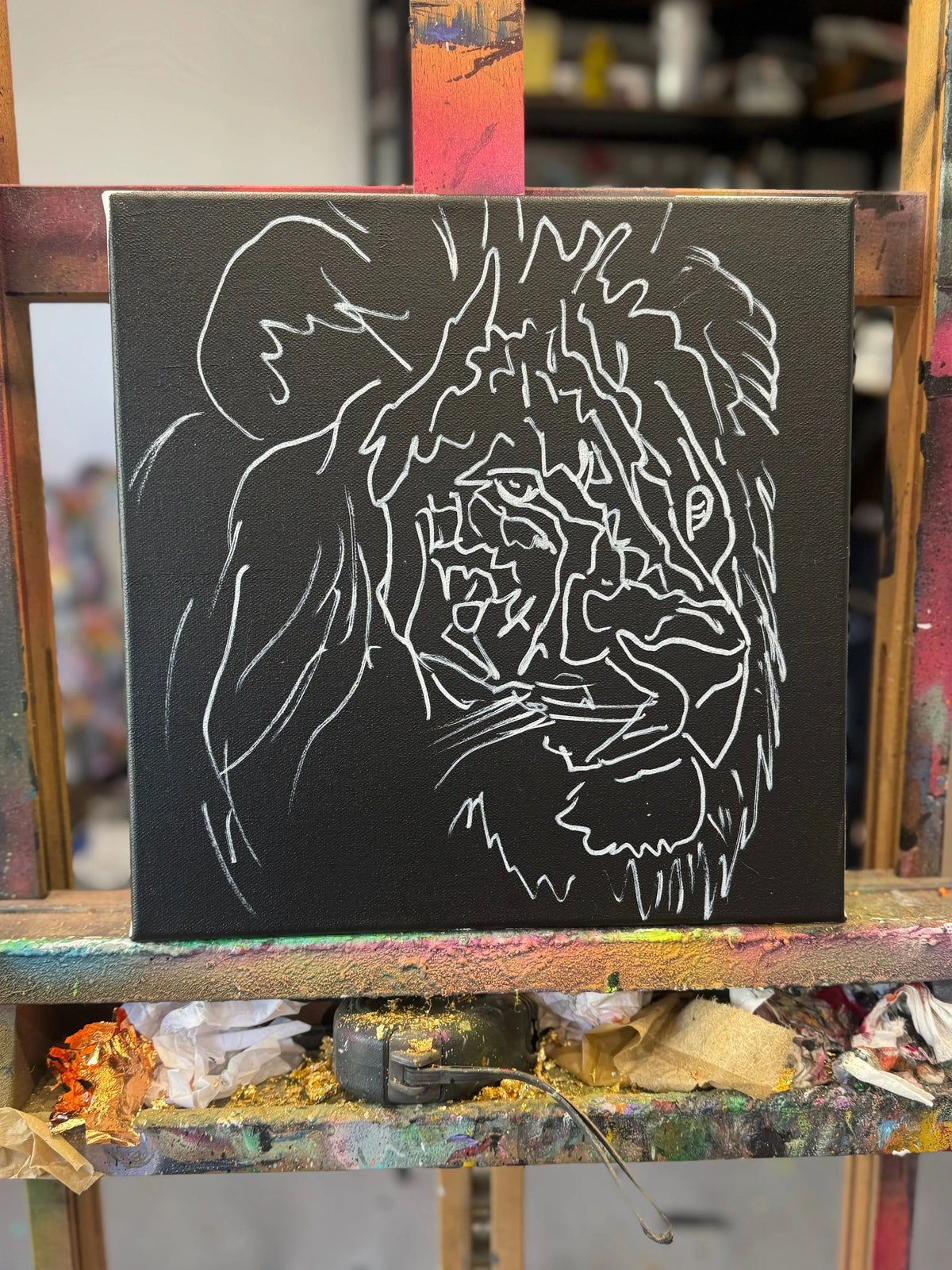 The King - Original - SOLD by artist Becky Smith - Wyecliffe Galleries