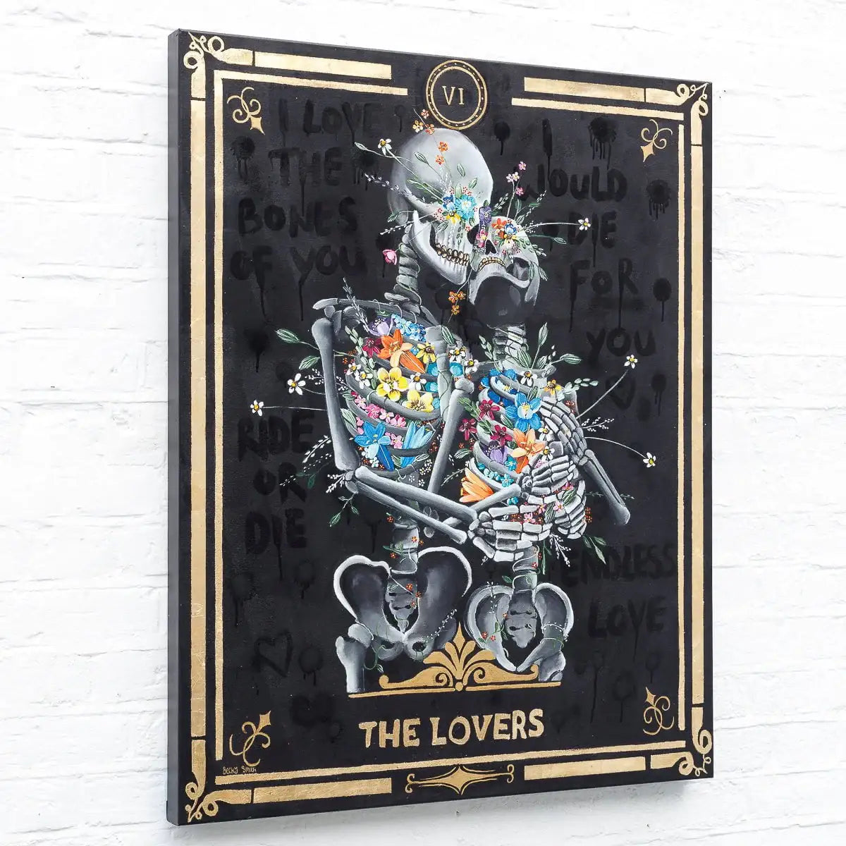 The Lovers - Original - SOLD by artist Becky Smith - Wyecliffe Galleries