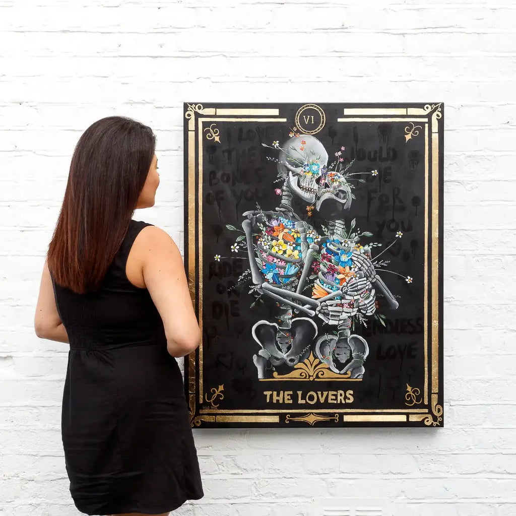 The Lovers - Original - SOLD by artist Becky Smith - Wyecliffe Galleries