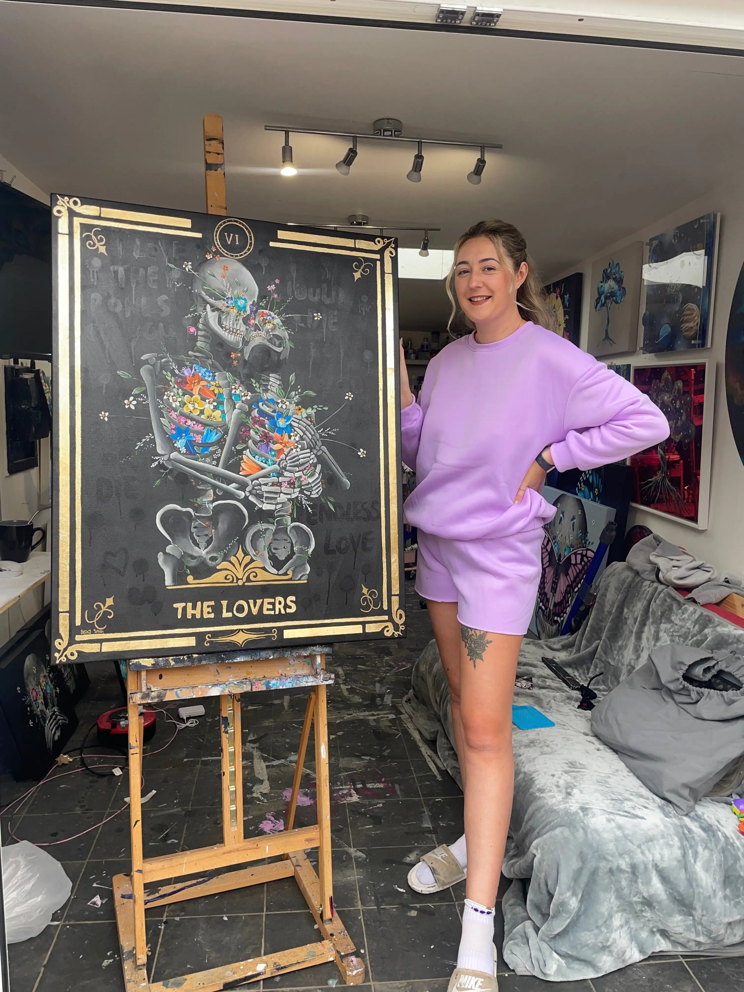 The Lovers - Original - SOLD by artist Becky Smith - Wyecliffe Galleries