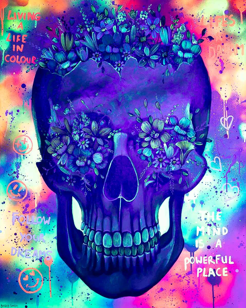 The Mind Is A Powerful Place - Original - SOLD by artist Becky Smith - Wyecliffe Galleries