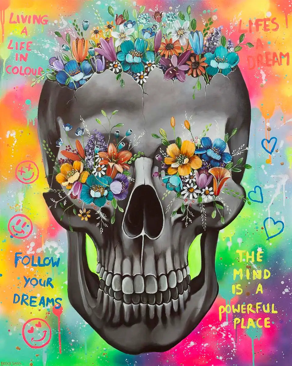 The Mind Is A Powerful Place - Original - SOLD by artist Becky Smith - Wyecliffe Galleries