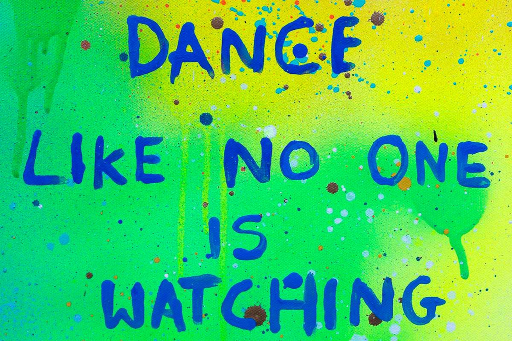 The Music Made Me Do It - Original - SOLD by artist Becky Smith - Wyecliffe Galleries