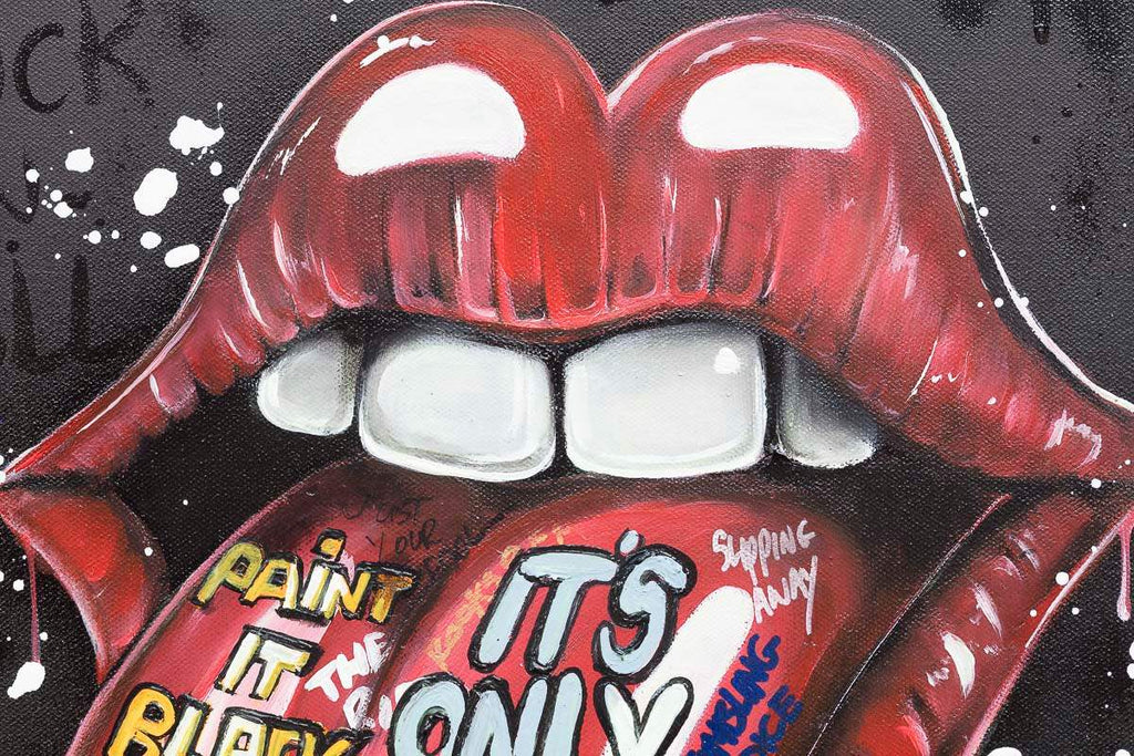 The Rolling Stones - Original by artist Becky Smith - Wyecliffe Galleries