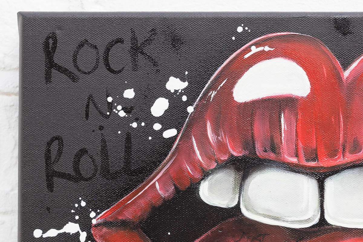 The Rolling Stones - Original by artist Becky Smith - Wyecliffe Galleries