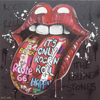 The Rolling Stones - Original by artist Becky Smith - Wyecliffe Galleries