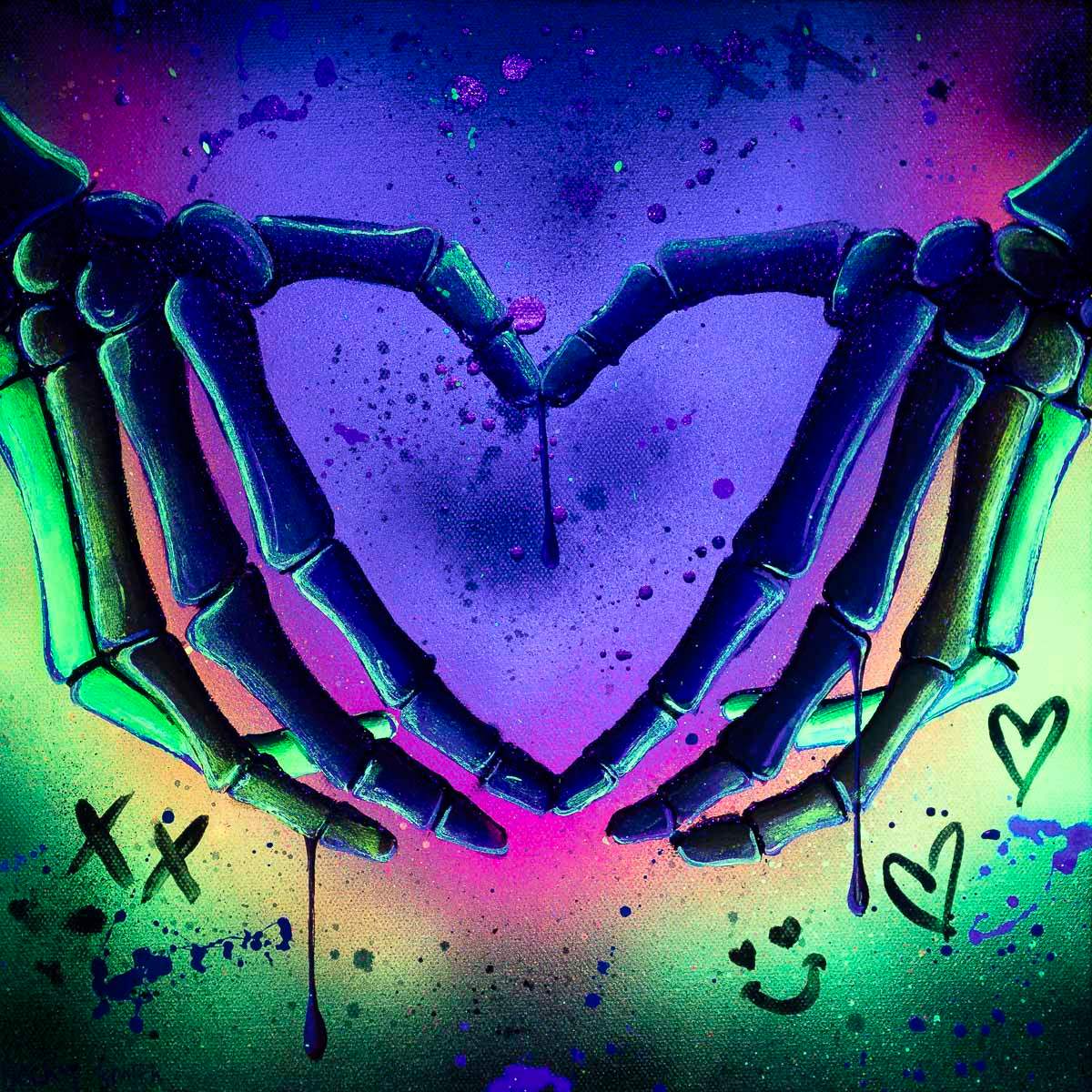 Signs Of Love I - Original - SOLD by artist Becky Smith - Wyecliffe Galleries