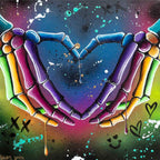 Signs Of Love I - Original - SOLD by artist Becky Smith - Wyecliffe Galleries