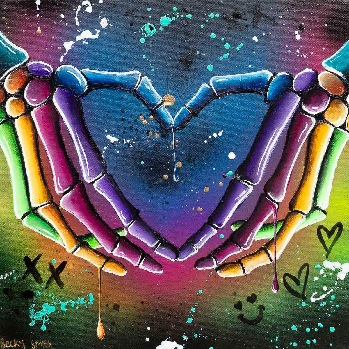 Signs Of Love I - Original - SOLD by artist Becky Smith - Wyecliffe Galleries