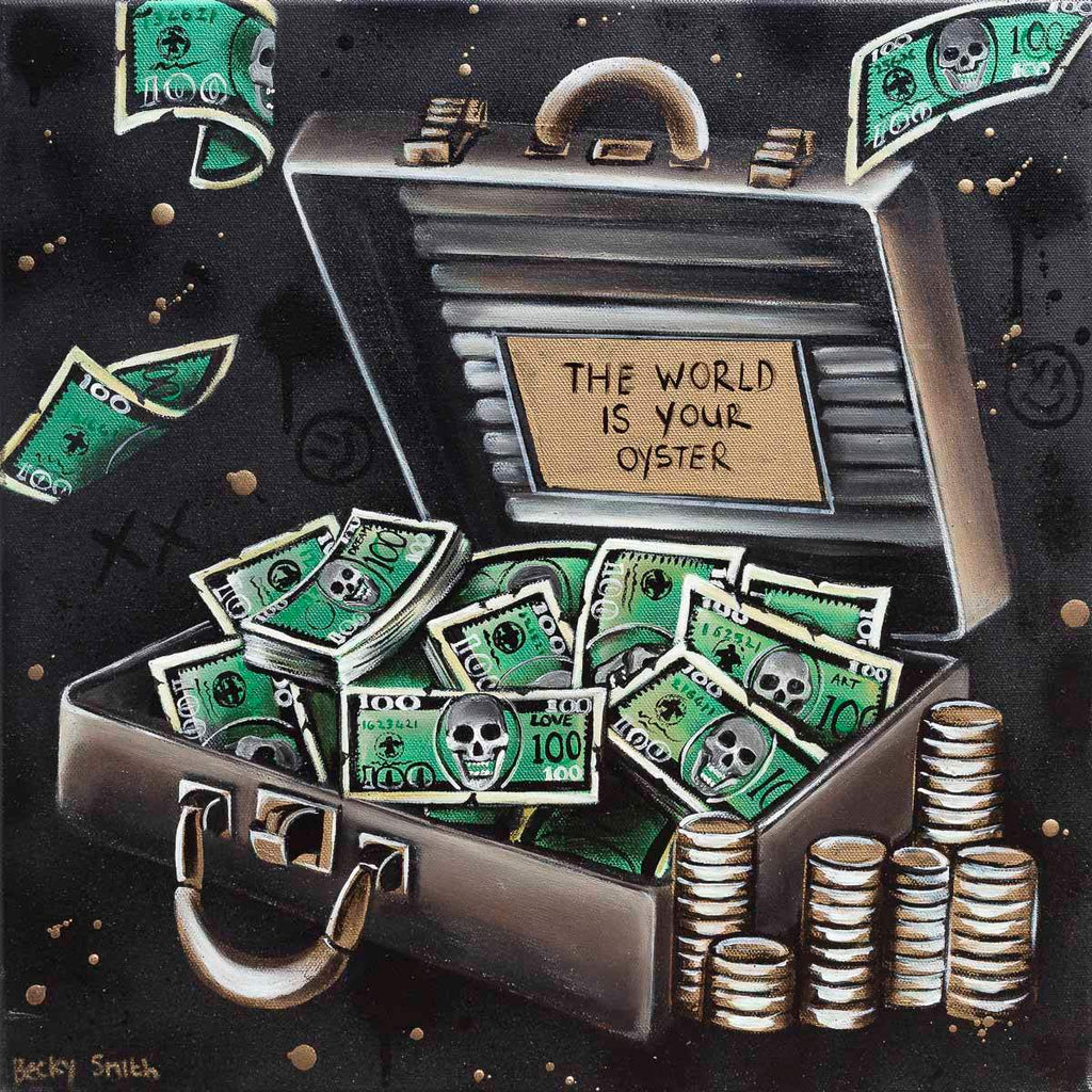 The World Is Your Oyster - Original - SOLD by artist Becky Smith - Wyecliffe Galleries