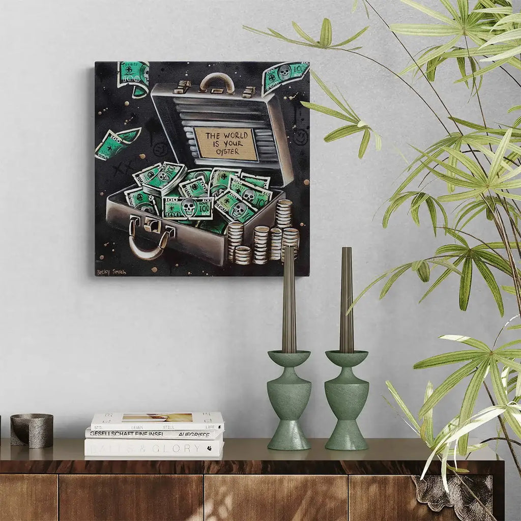 The World Is Your Oyster - Original - SOLD by artist Becky Smith - Wyecliffe Galleries