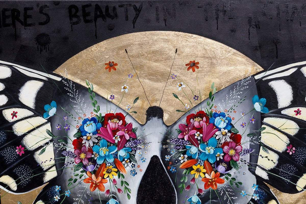 There's Beauty In The Chaos - Original - SOLD by artist Becky Smith - Wyecliffe Galleries