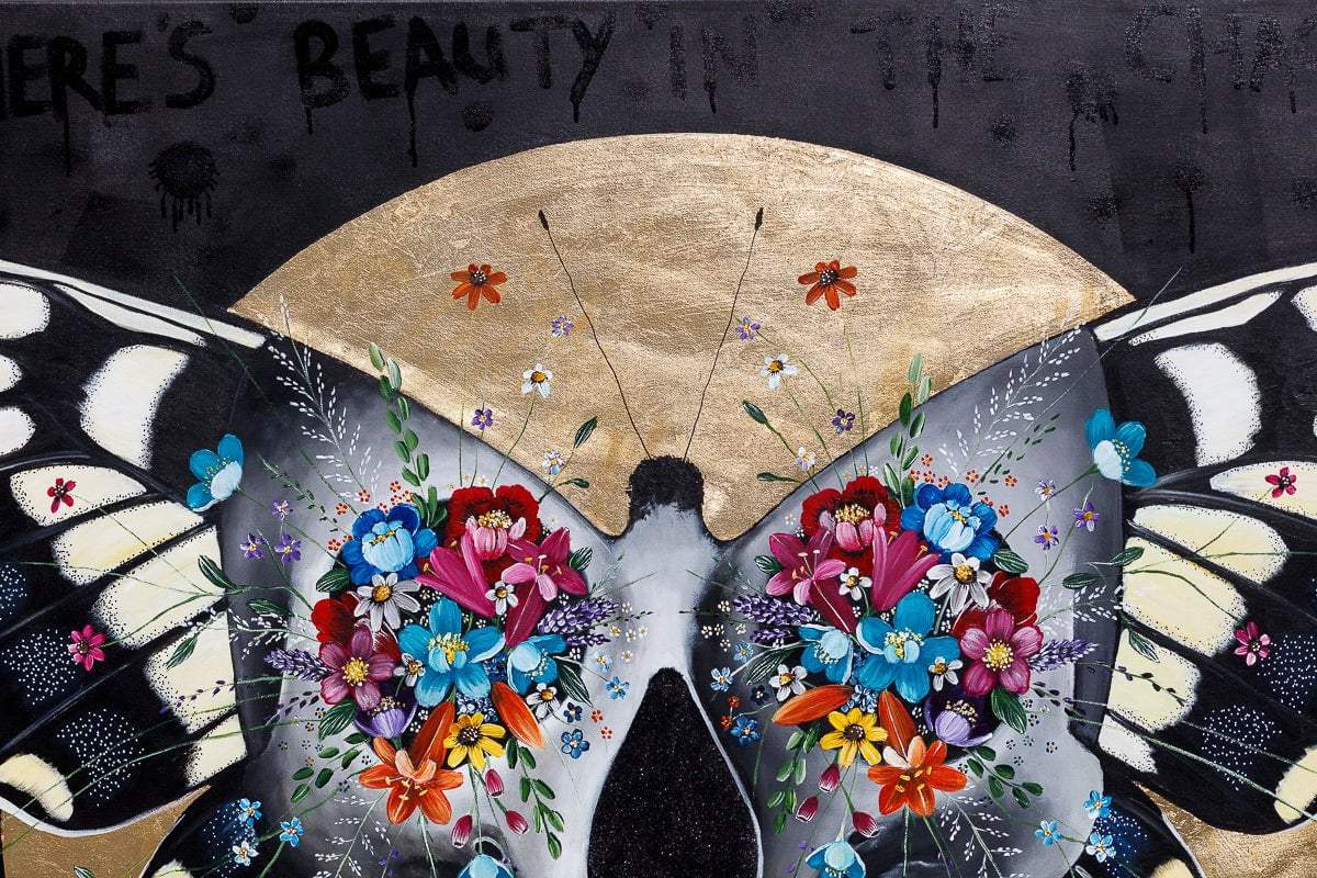 There's Beauty In The Chaos - Original - SOLD by artist Becky Smith - Wyecliffe Galleries