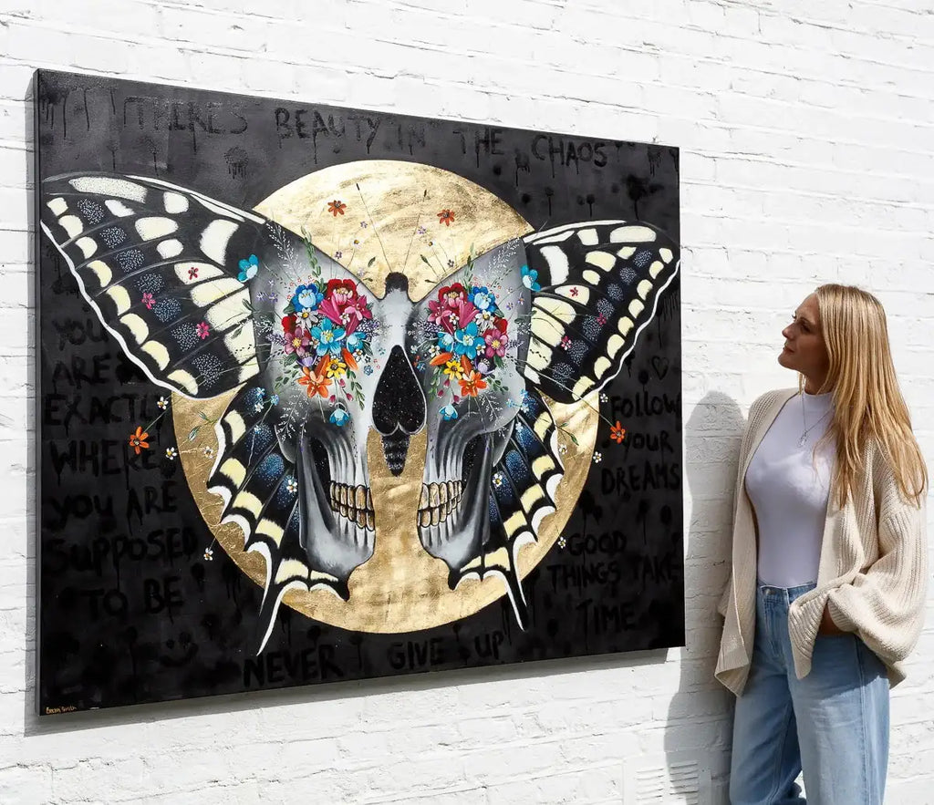 There's Beauty In The Chaos - Original - SOLD by artist Becky Smith - Wyecliffe Galleries