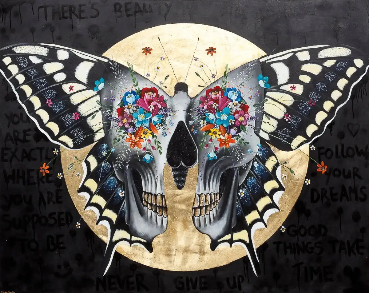 There's Beauty In The Chaos - Original - SOLD by artist Becky Smith - Wyecliffe Galleries