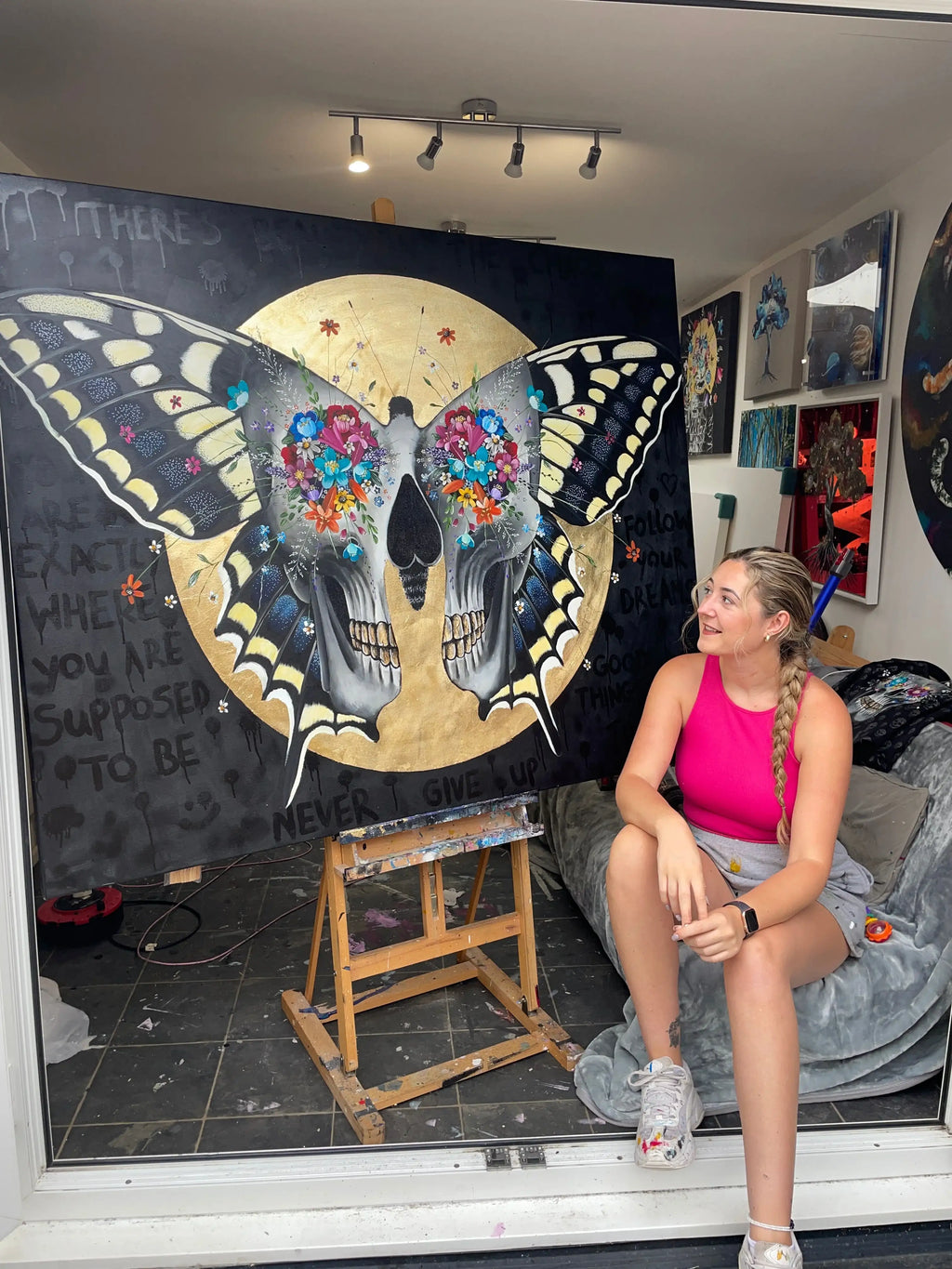 There's Beauty In The Chaos - Original - SOLD by artist Becky Smith - Wyecliffe Galleries