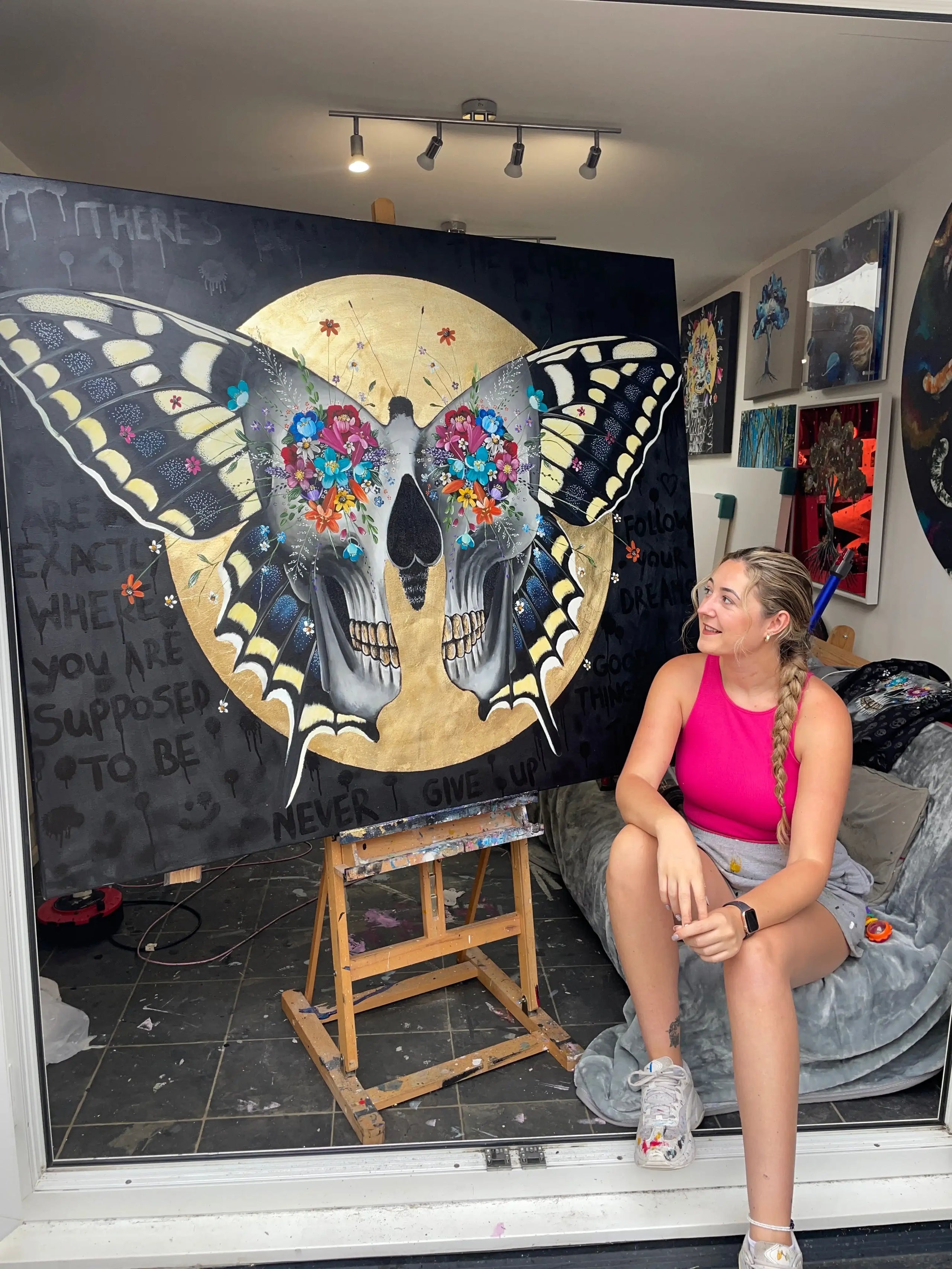 There's Beauty In The Chaos - Original - SOLD by artist Becky Smith - Wyecliffe Galleries