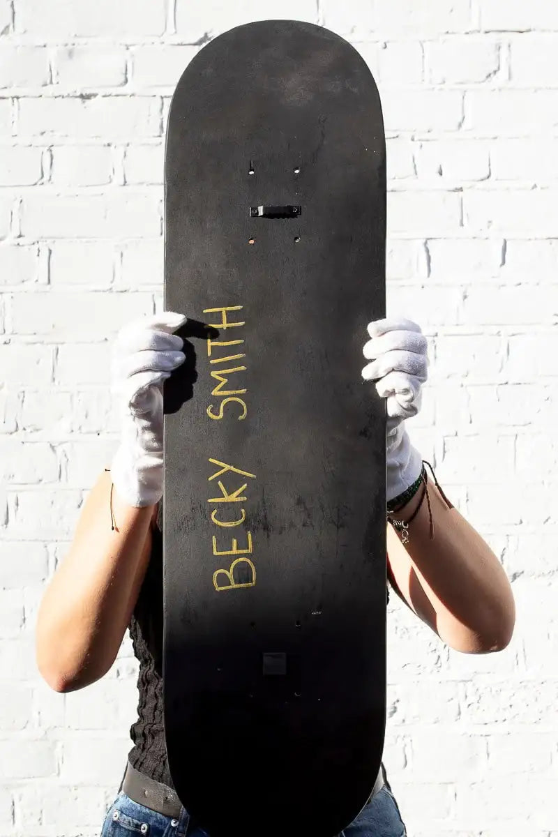 This Life Is Wild – Original Skate Deck - SOLD by artist Becky Smith - Wyecliffe Galleries
