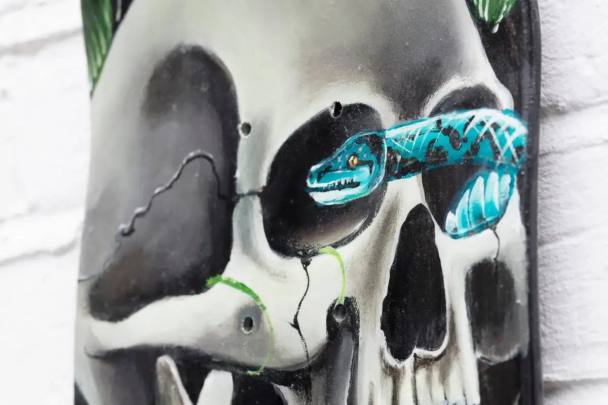 This Life Is Wild – Original Skate Deck - SOLD by artist Becky Smith - Wyecliffe Galleries