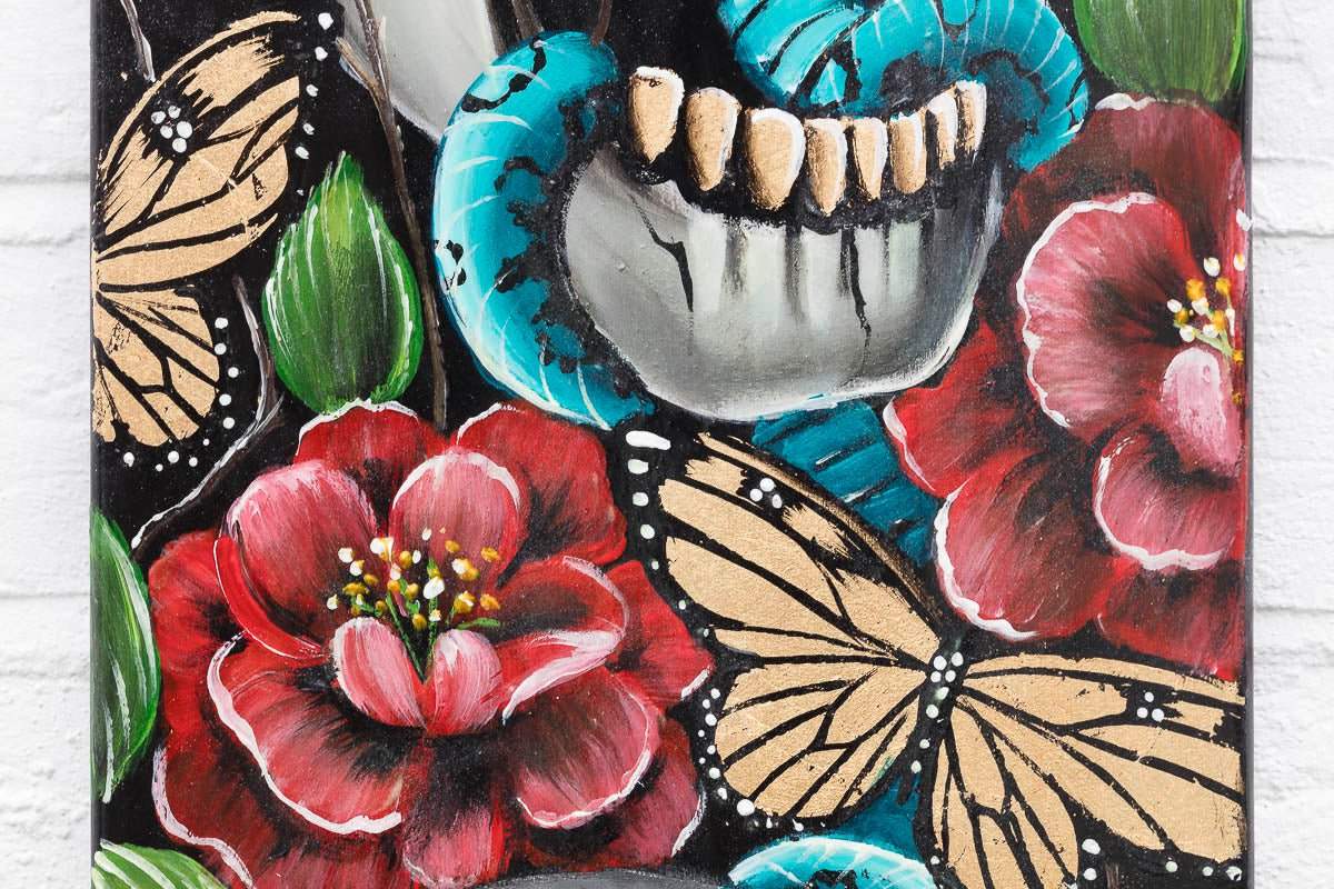 This Life Is Wild – Original Skate Deck - SOLD by artist Becky Smith - Wyecliffe Galleries