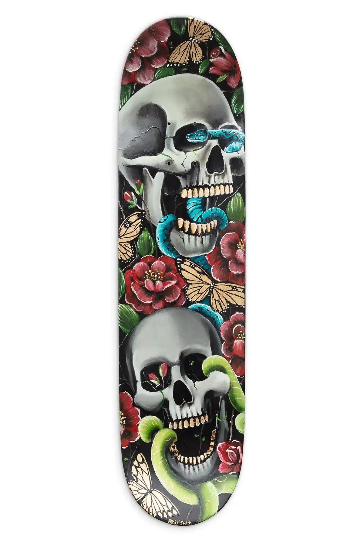 This Life Is Wild – Original Skate Deck - SOLD by artist Becky Smith - Wyecliffe Galleries