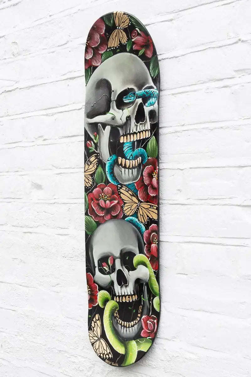 This Life Is Wild – Original Skate Deck - SOLD by artist Becky Smith - Wyecliffe Galleries