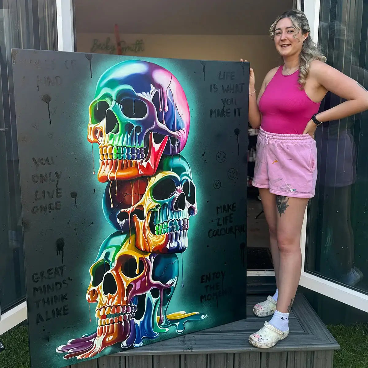 Three Of A Kind - Original - SOLD by artist Becky Smith - Wyecliffe Galleries