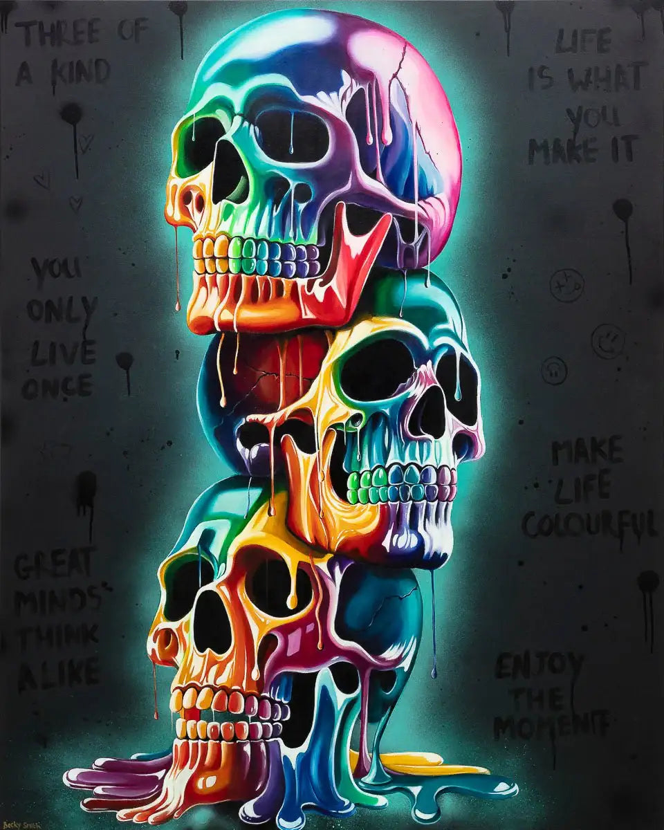 Three Of A Kind - Original - SOLD by artist Becky Smith - Wyecliffe Galleries