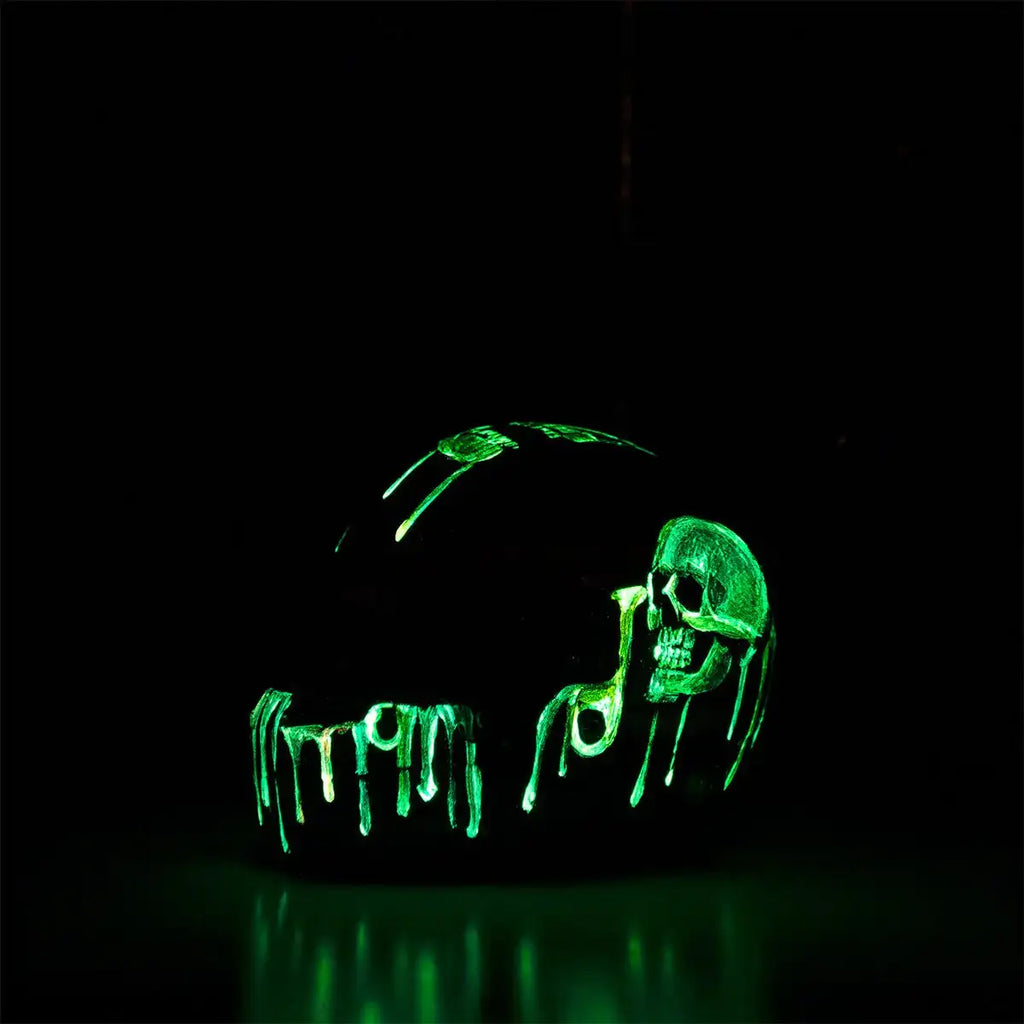 Thrill Seeker - Original Hand-Painted F1 Helmet - SOLD by artist Becky Smith - Wyecliffe Galleries