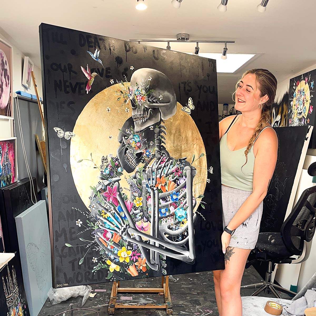 Till Death Do Us Part - Original - SOLD by artist Becky Smith - Wyecliffe Galleries