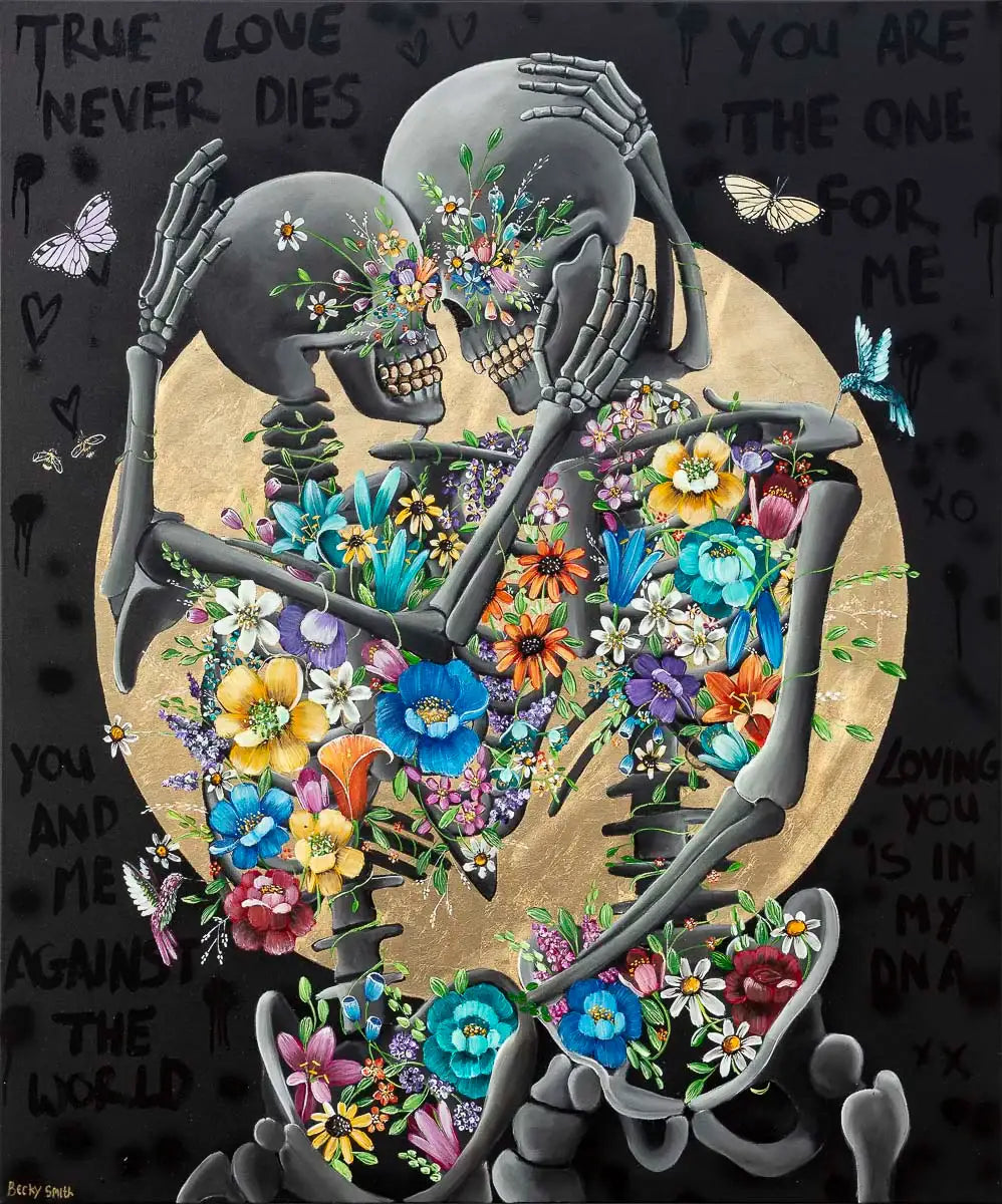 True Love Never Dies - Original - SOLD by artist Becky Smith - Wyecliffe Galleries
