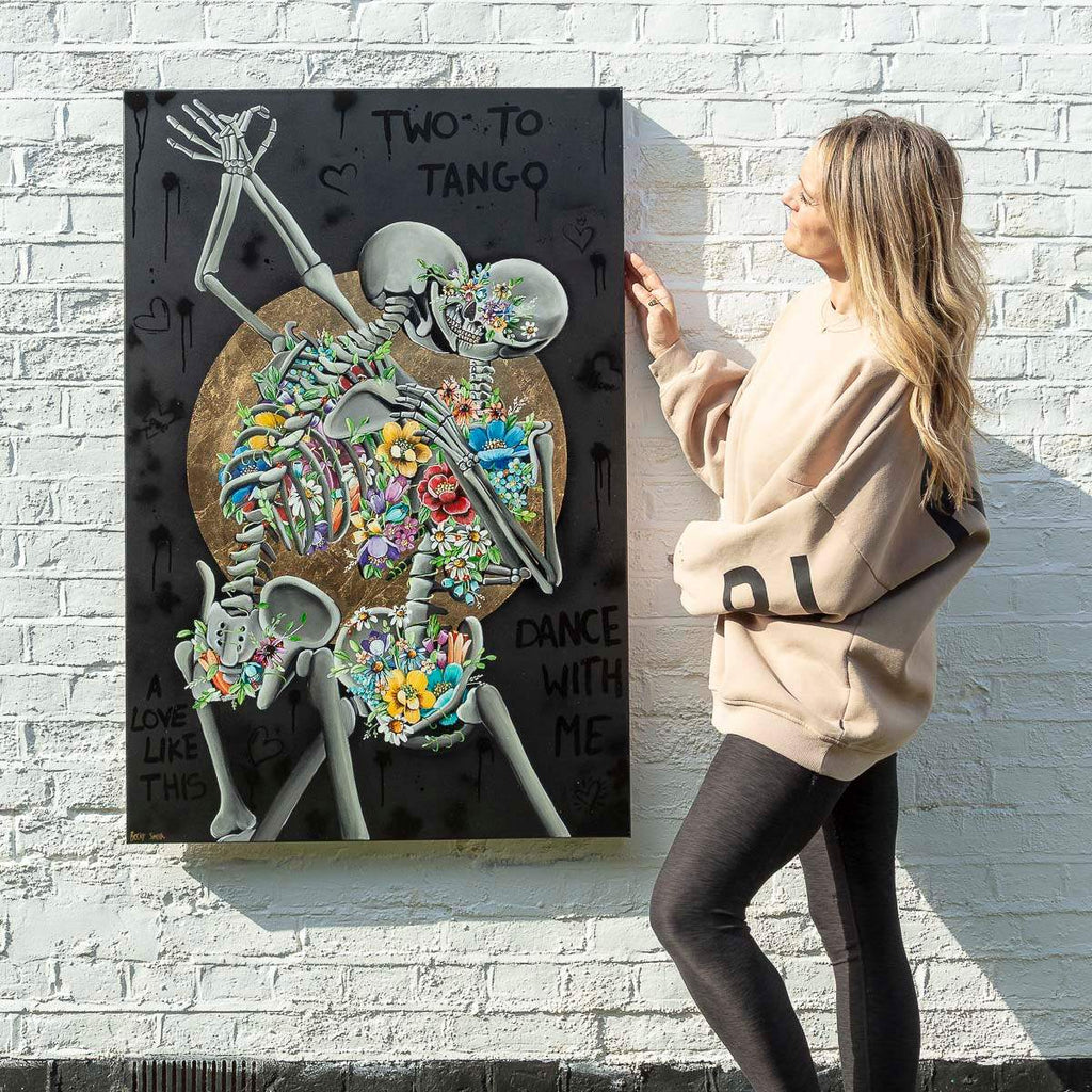 Two To Tango - Original - SOLD by artist Becky Smith - Wyecliffe Galleries