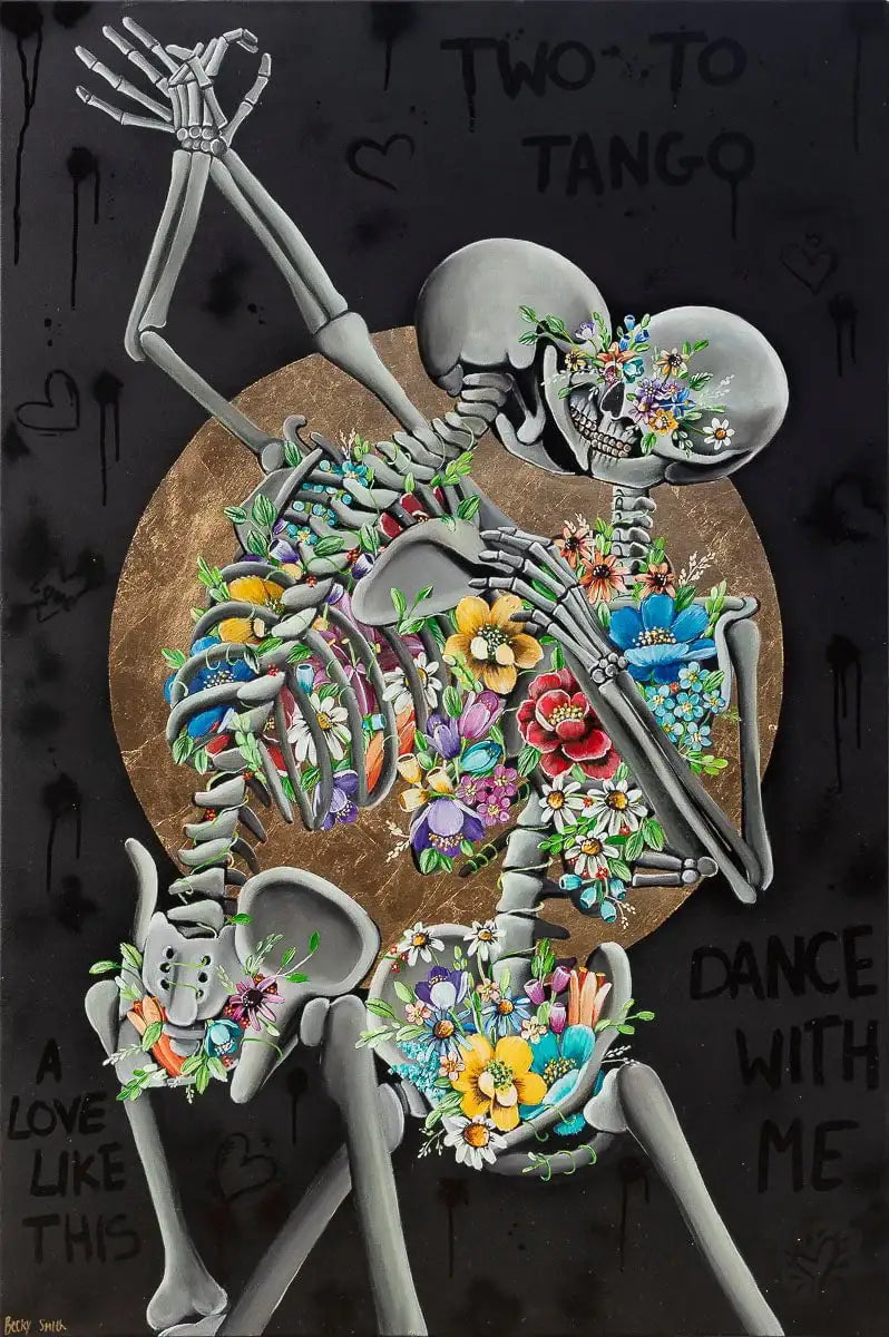 Two To Tango - Original - SOLD by artist Becky Smith - Wyecliffe Galleries