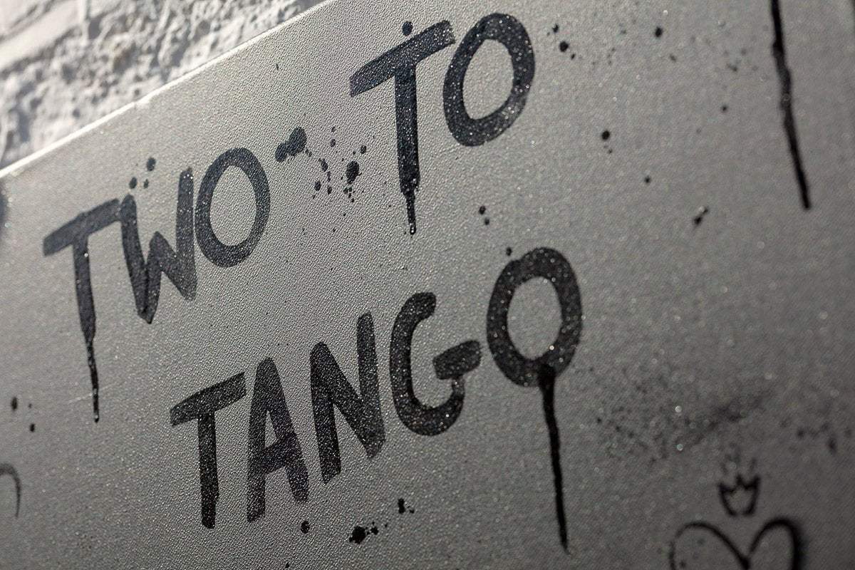 Two To Tango - Original - SOLD by artist Becky Smith - Wyecliffe Galleries