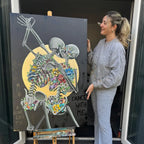 Two To Tango - Original - SOLD by artist Becky Smith - Wyecliffe Galleries