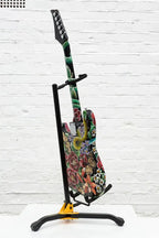 Welcome To The Jungle - Original Hand Painted Guitar - SOLD by artist Becky Smith - Wyecliffe Galleries