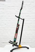 Welcome To The Jungle - Original Hand Painted Guitar - SOLD by artist Becky Smith - Wyecliffe Galleries