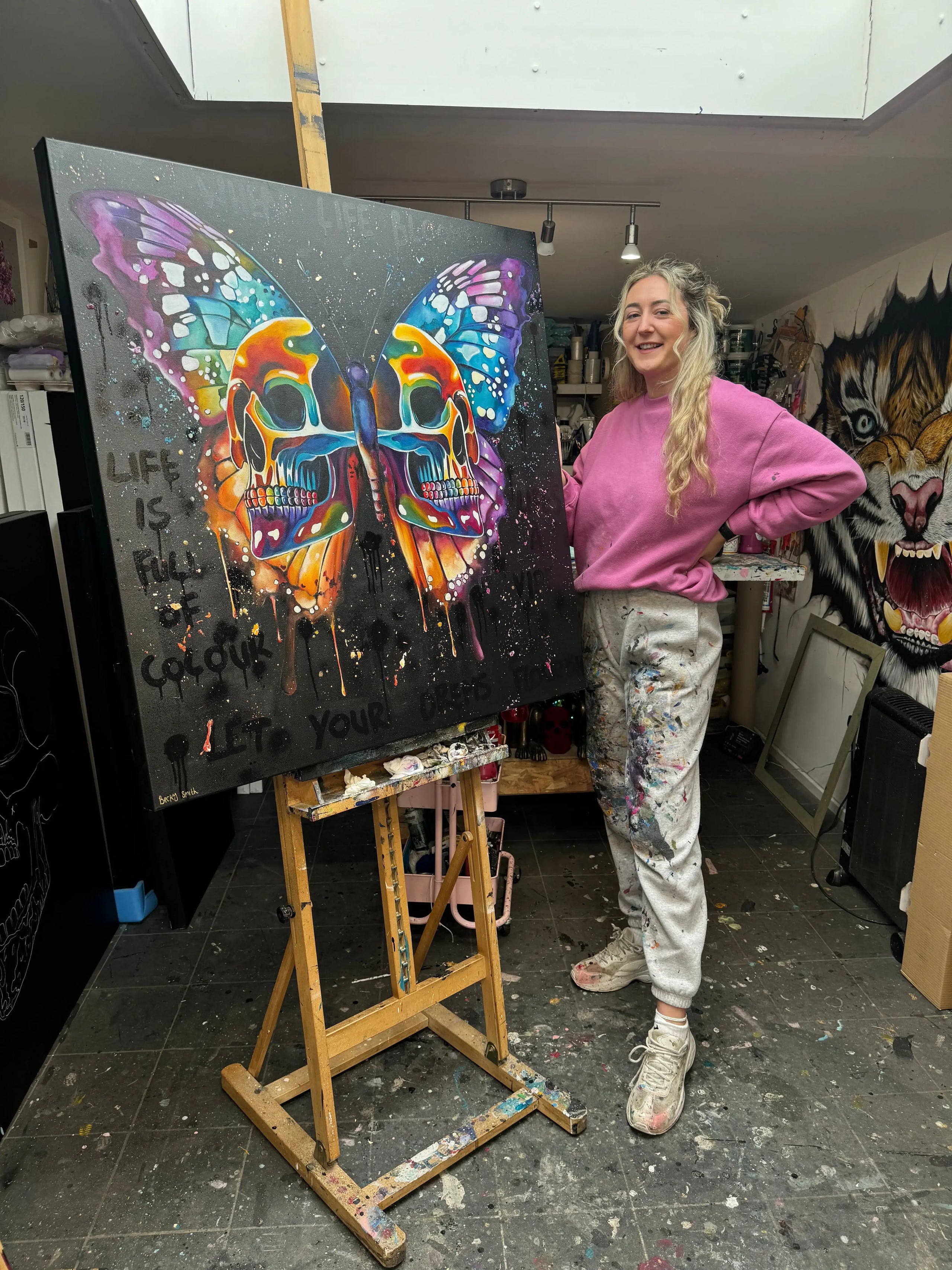 When Life Blooms - Original - SOLD by artist Becky Smith - Wyecliffe Galleries