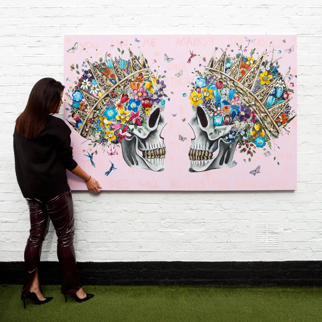 You and Me Against the World - Original - SOLD by artist Becky Smith - Wyecliffe Galleries