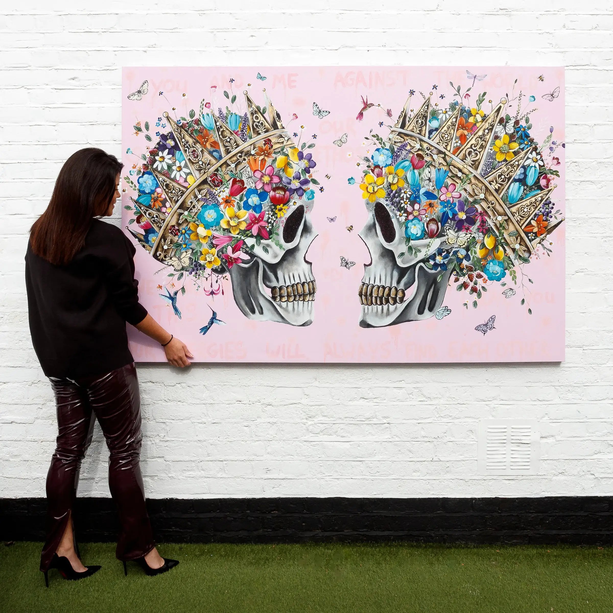 You and Me Against the World - Original - SOLD by artist Becky Smith - Wyecliffe Galleries