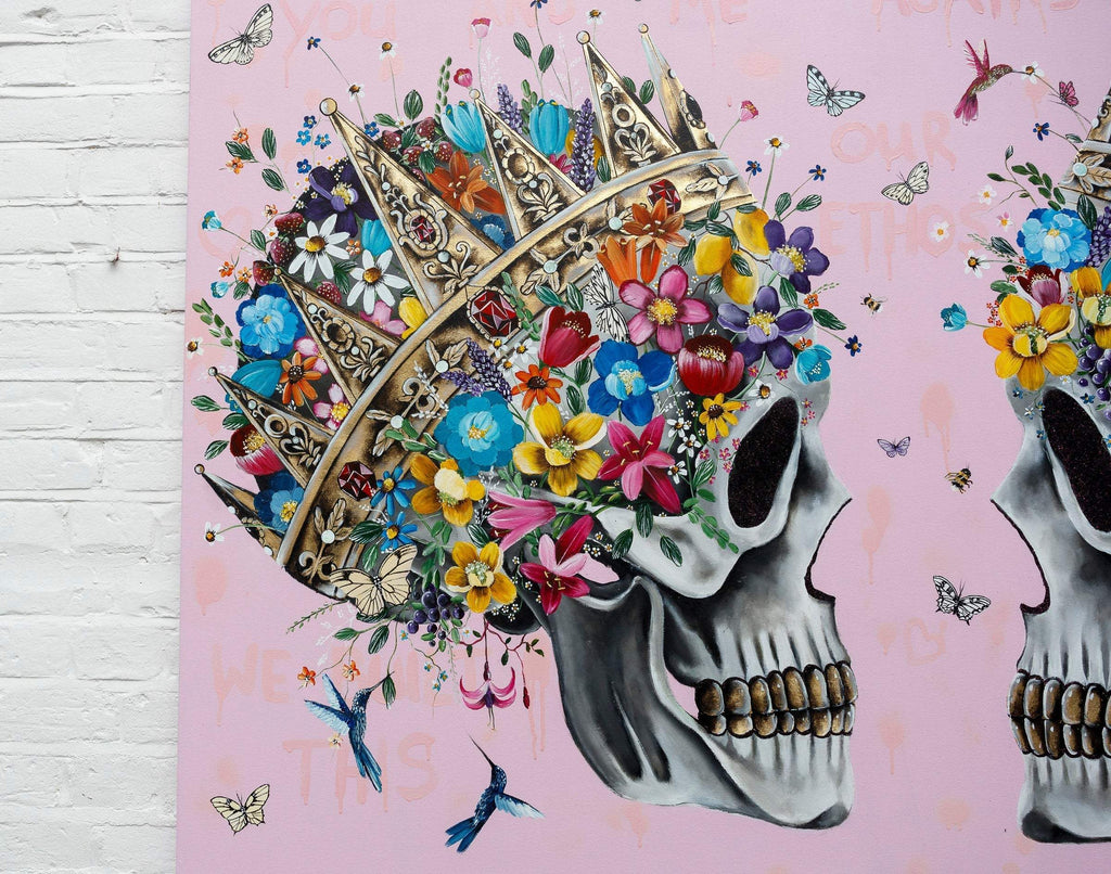 You and Me Against the World - Original - SOLD by artist Becky Smith - Wyecliffe Galleries