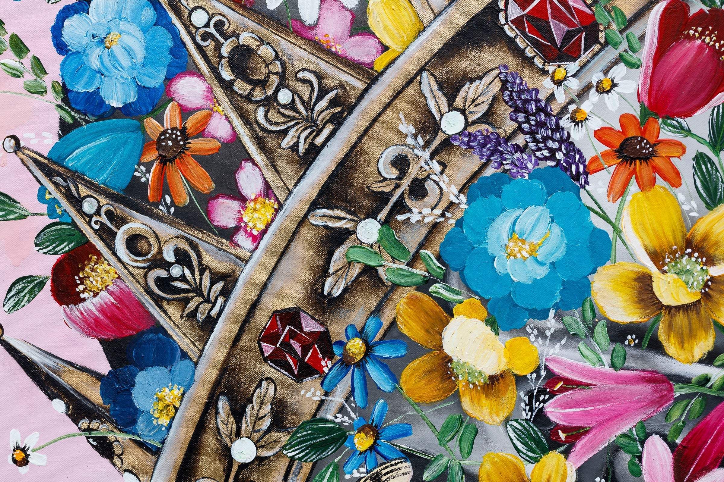 You and Me Against the World - Original - SOLD by artist Becky Smith - Wyecliffe Galleries