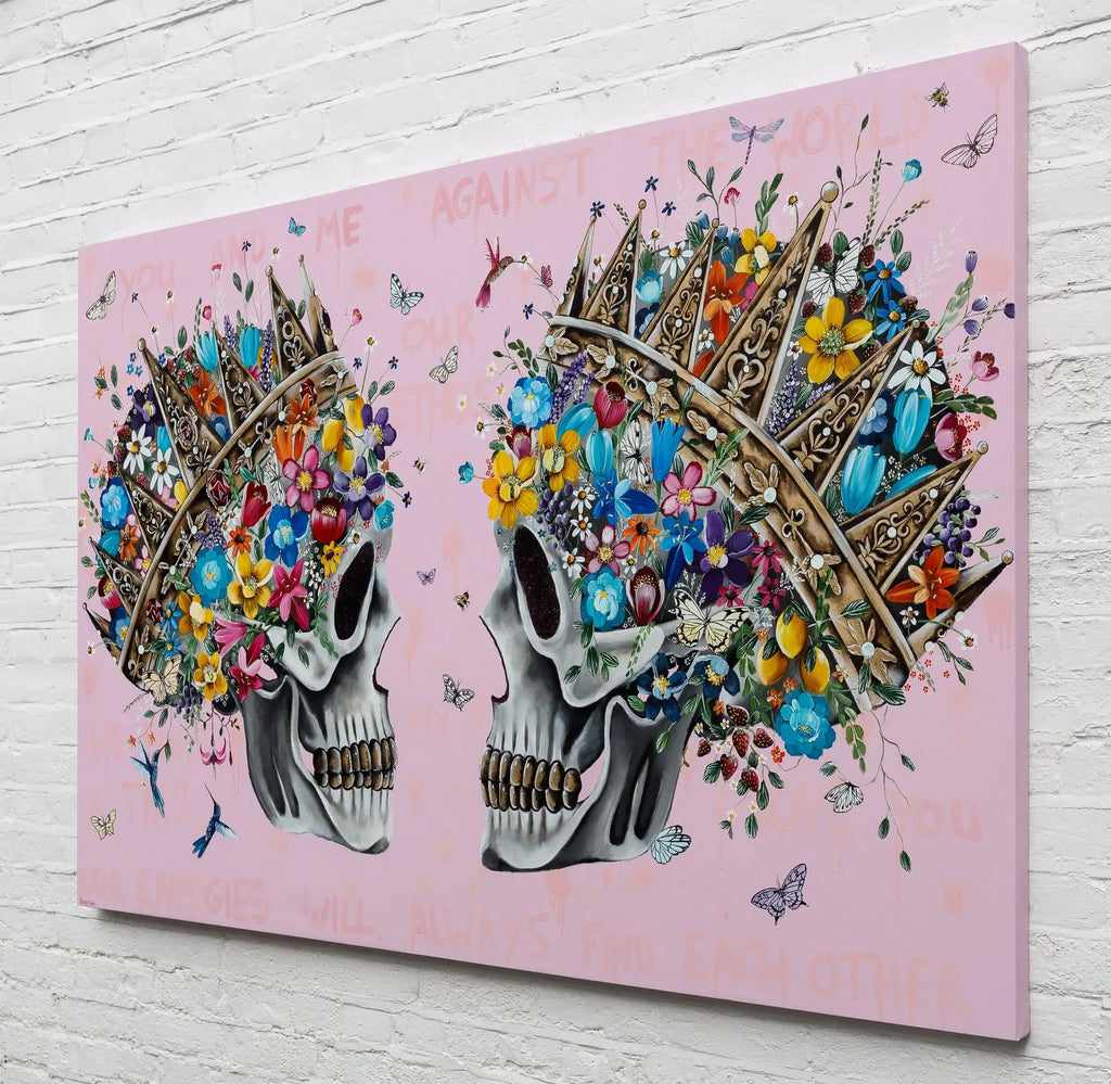 You and Me Against the World - Original - SOLD by artist Becky Smith - Wyecliffe Galleries