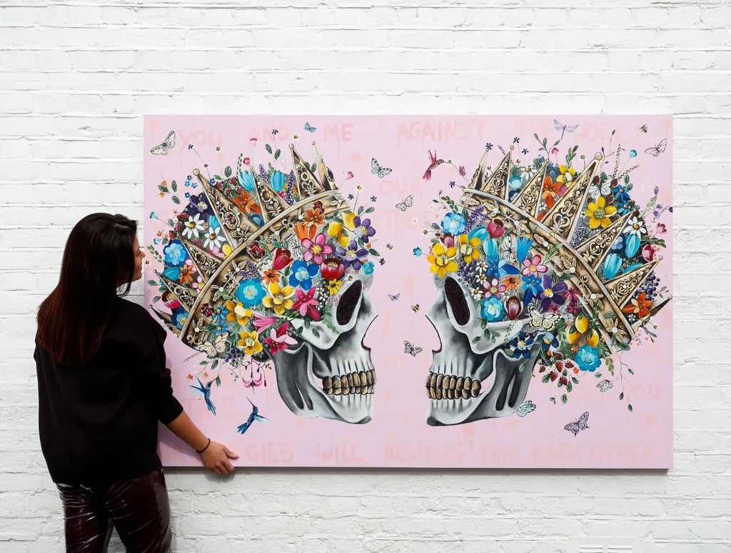 You and Me Against the World - Original - SOLD by artist Becky Smith - Wyecliffe Galleries