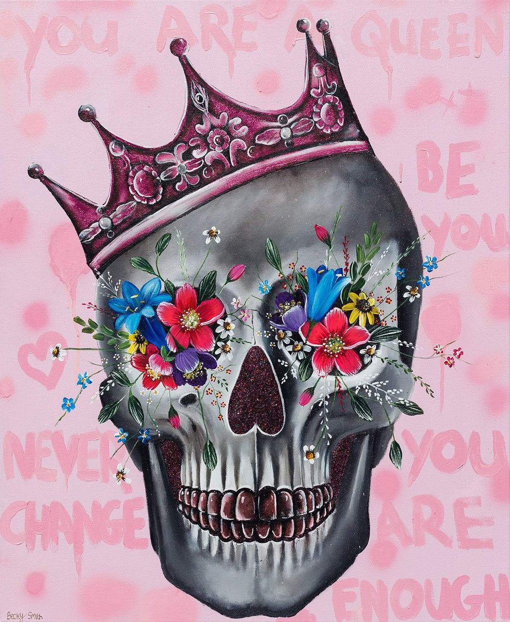 You Are A Queen - Original - SOLD by artist Becky Smith - Wyecliffe Galleries