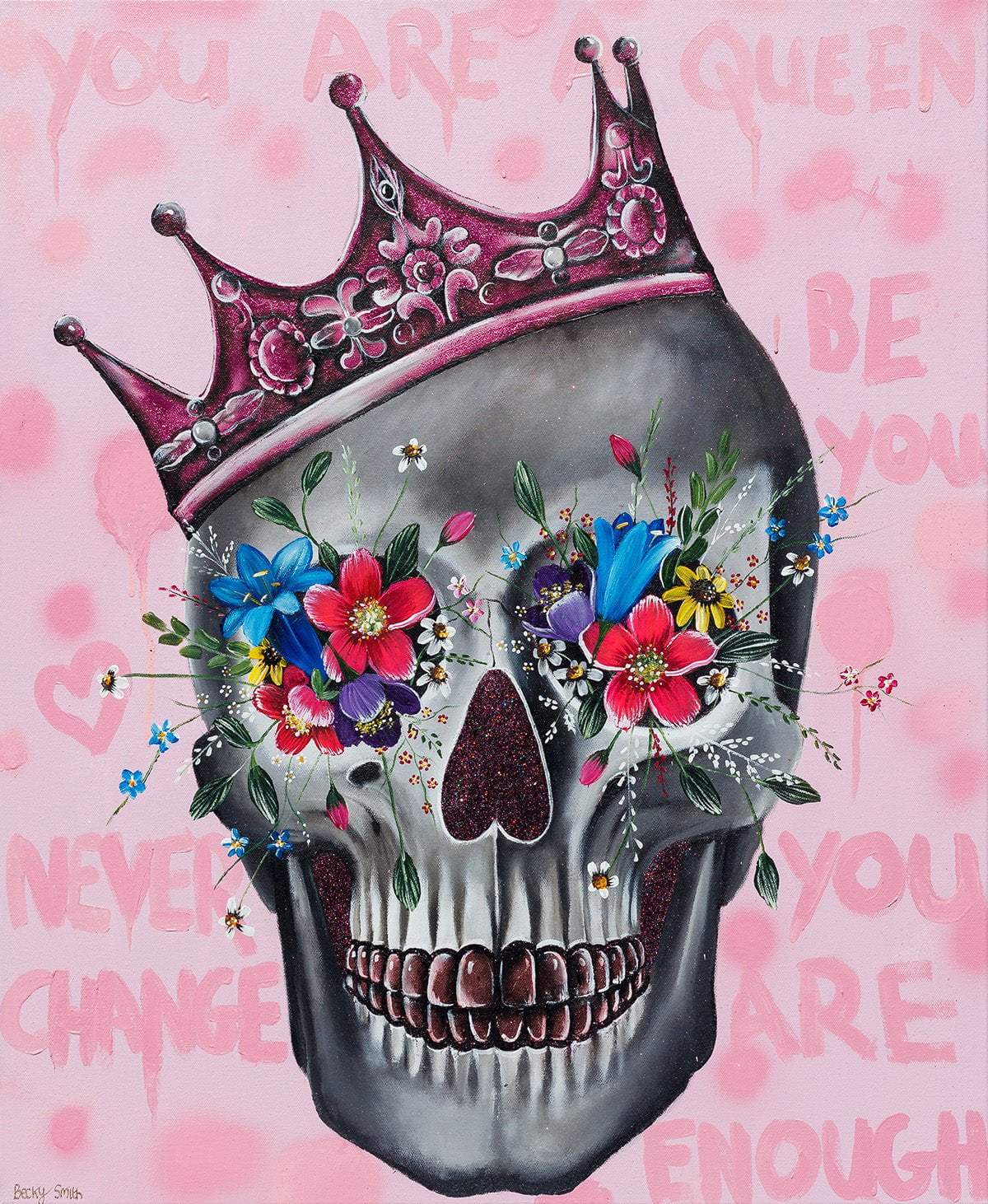You Are A Queen - Original - SOLD by artist Becky Smith - Wyecliffe Galleries