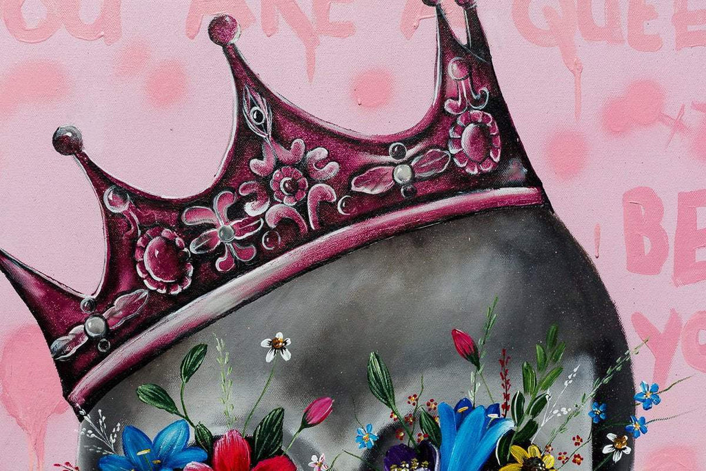 You Are A Queen - Original - SOLD by artist Becky Smith - Wyecliffe Galleries