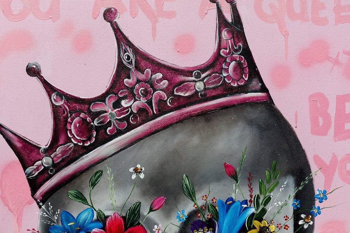 You Are A Queen - Original - SOLD by artist Becky Smith - Wyecliffe Galleries